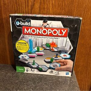 Hasbro U-Build Monopoly Game - Black, Red, Blue